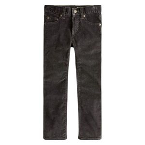 Crewcuts Boys Kids Stretch Adjustable Waist Coal Grey Corduroy Pants. 6.